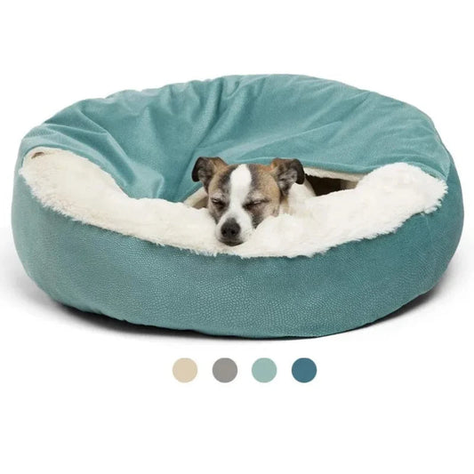 Orthopedic Dog Bed with Hooded Blanket