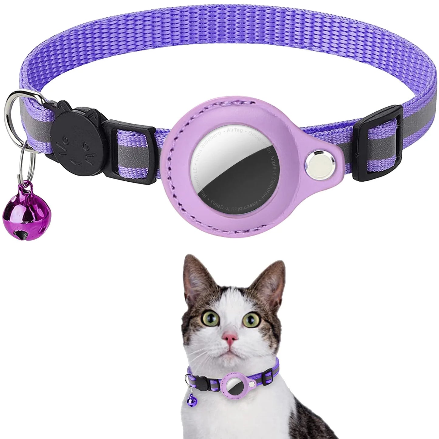 Pet GPS Collar with Airtag Holder