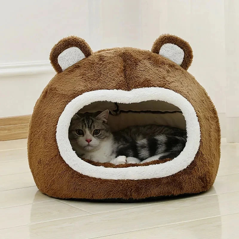Brown Cat Bed