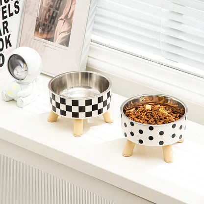 Anti-Knock High-Footed Dog & Cat Bowl